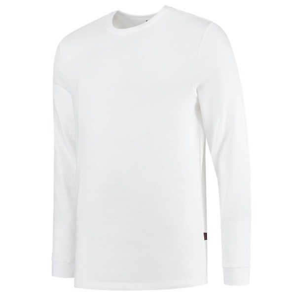 T-shirt Lange Mouw 60°C Wasbaar 101015 White XS