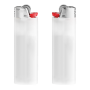 BIC® J26 Aansteker J26 Lighter BO white translucent_BA white _FO red_HO chrome