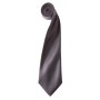 'Colours' Satin Tie Dark Grey One Size