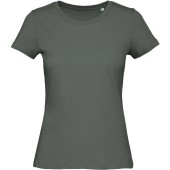 Organic Cotton Inspire Crew Neck T-shirt / Woman Millennial Khaki XS