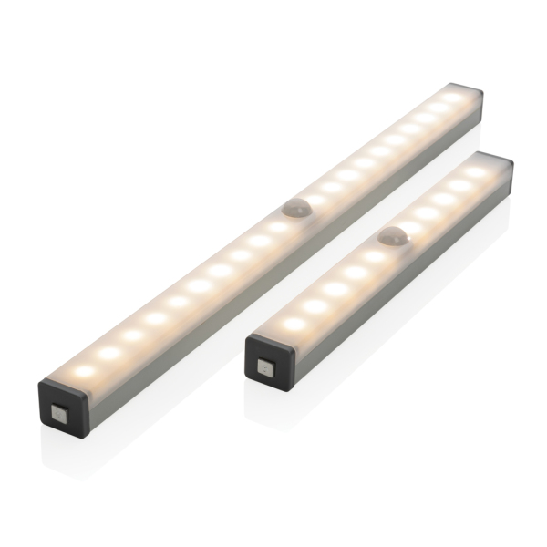 USB-oplaadbare bewegingssensor LED-licht medium, zilver