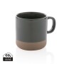 Glazed ceramic mug, grey
