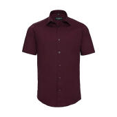 Fitted Short Sleeve Stretch Shirt - Port - M