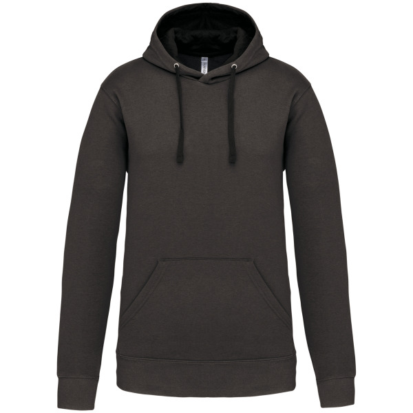 Hooded sweater met gecontrasteerde capuchon Dark Grey / Black XL
