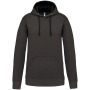 Hooded sweater met contrasterde capuchon Dark Grey / Black 3XL