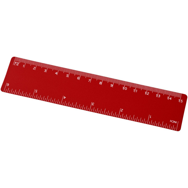 Rothko 15 cm plastic ruler - Red