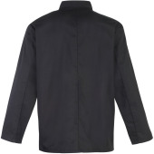 Long Sleeve Press Stud Chef's Jacket Black 3XL