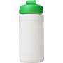 Baseline® Plus 500 ml flip lid sport bottle - White/Green