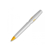 Ball pen Nora hardcolour - White / Yellow