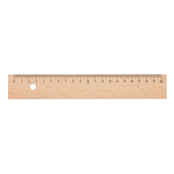 Houten liniaal 20 cm