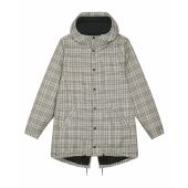 Padded Parker Tweed - Uniseks tweed check gewatteerd parkerjack - XXS