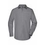 Men's Business Shirt Long-Sleeved - steel - S