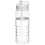 H2O Active® Treble 750 ml sportfles met tuitdeksel - Transparant/Wit