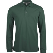 Men's long-sleeved polo shirt Forest Green 3XL