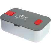 PP en siliconen lunchbox Veronica rood