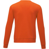 Zenon heren sweater met crewneck - Oranje - 3XL