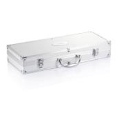 12 pcs barbecue set in aluminium box, silver
