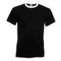 FOTL Valueweight Ringer T, Black/White, 3XL