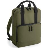 BagBase Recycled Cooler Backpack, Military Green, ONE, Bagbase