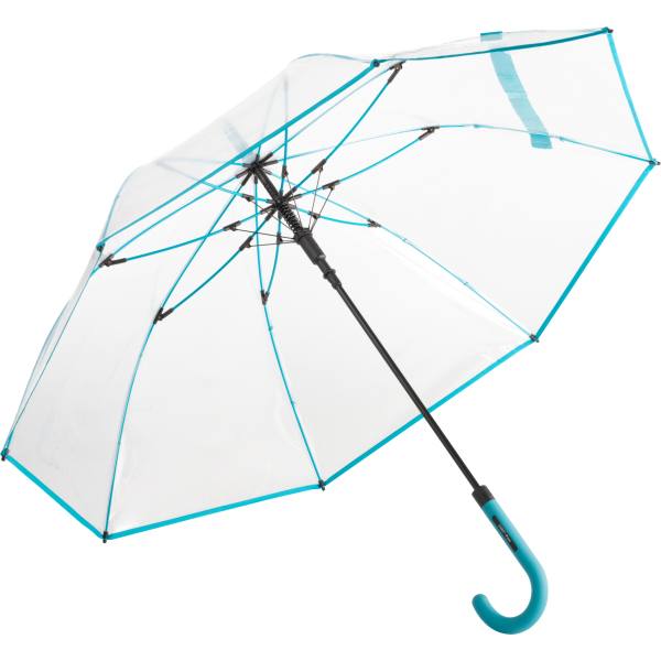 AC regular umbrella FARE®-Pure transparent-petrol