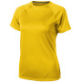 Niagara cool fit dames t-shirt met korte mouwen - Geel - S