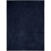 Bay extra soft coral fleece plaid blanket - Dark blue