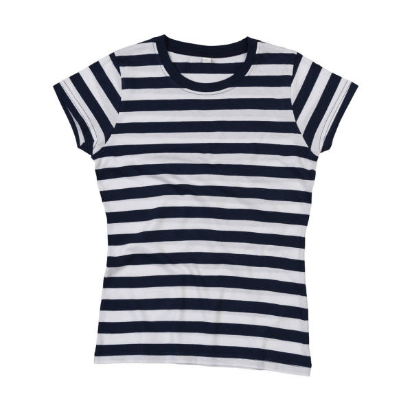 Women's Stripy T - Navy/White - L