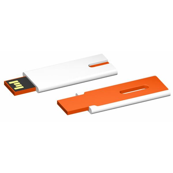 USB stick Skim 2.0 wit-oranje 1GB