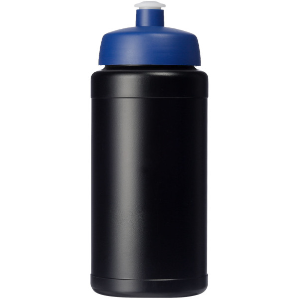 Baseline® Plus 500 ml bottle with sports lid - Solid black/Blue