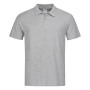 Stedman Polo SS for him grey heather M