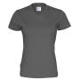 T-Shirt V-Neck Lady Charcoal XXL (GOTS)