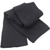 Classic Heavy Knit Scarf Charcoal One Size