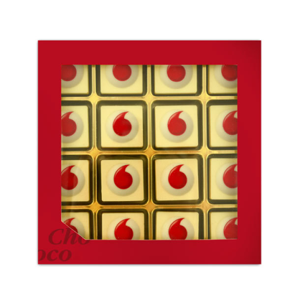 ChocoGiftbox 16 met logo chocolade