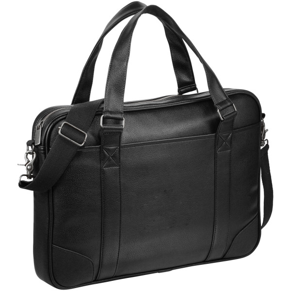 Oxford 15.6" slim laptop briefcase 5L - Solid black