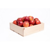 Fruitkist klein incl. 25 appels met witte bedrukking