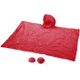 Xina regenponcho in bal met sleutelhanger - Rood