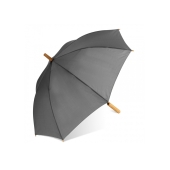Stok paraplu 25” R-PET recht handvat auto open - Grijs