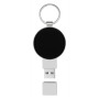 Ronde oplichtende USB - Blauw/Zwart/Zilver - 1GB