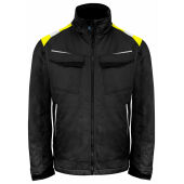 5428 Jacket Padded Black/Yellow XXL