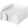 Vessel medium memoblok met memopapier en houder - Wit