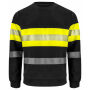 6129 Sweatshirt Roundneck Yellow/black 4XL