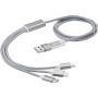 Versatile 5-in-1 charging cable - Silver