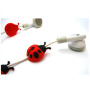 Ladybug Soft PVC Earphone Line Decorations