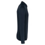 Herenpolo lange mouwen van jersey Navy XXL