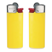 BIC® J25 Standaard aansteker J25 Lighter BO light yellow_BA white_FO red_HO chrome