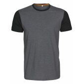 Joey T-shirt greymel/black XS
