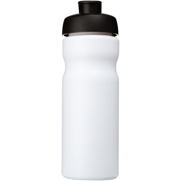 Baseline® Plus 650 ml flip lid sport bottle - White/Solid black