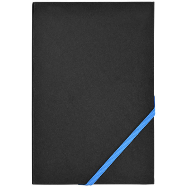 Travers hardcover notitieboek - Zwart/Blauw