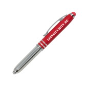 IOS TOUCH balpen metaal met LED en lasergravering IOS TOUCH balpen metaal met LED en lasergravering