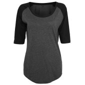 Dames 3/4 Contrast Raglan Tee Dames 3/4 Contrast Raglan Tee